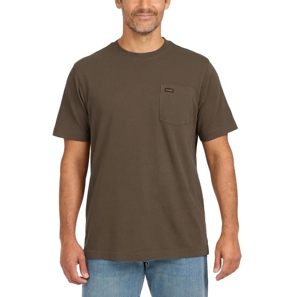 Wrangler Other - Wrangler Men's Pocket Tee Brown XX-Large‎ New with Tags!
